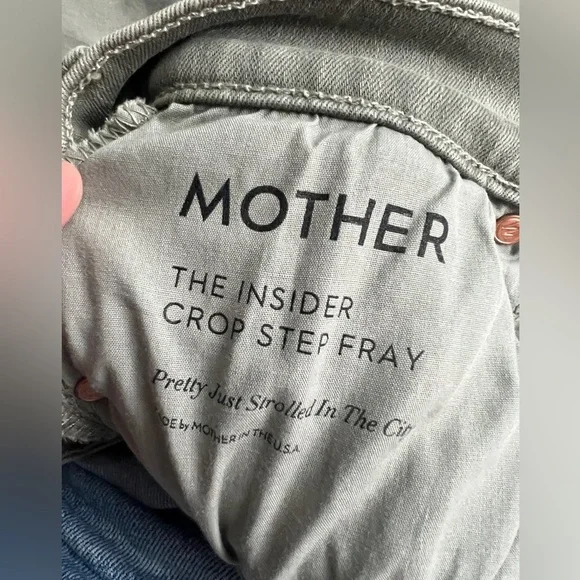 MOTHER- Insider Crop Step Fray - Picture 5 of 8